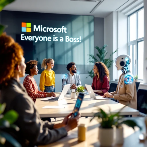 Microsoft affirme que tout le monde sera le patron à l'avenir de ses employés IA !
