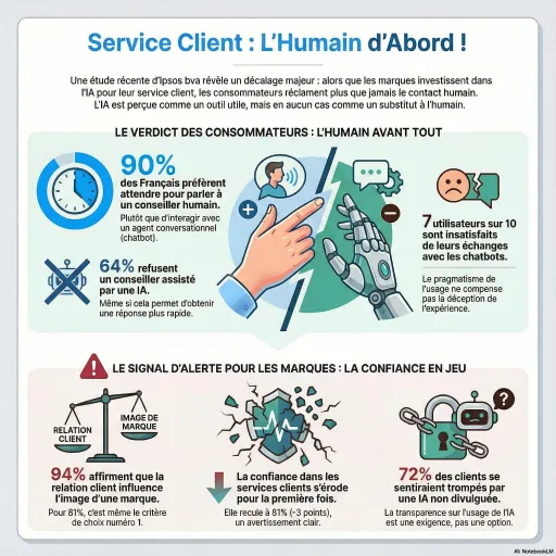 Service-client : L’IA oui, mais… Le consommateur refuse le substitut humain
