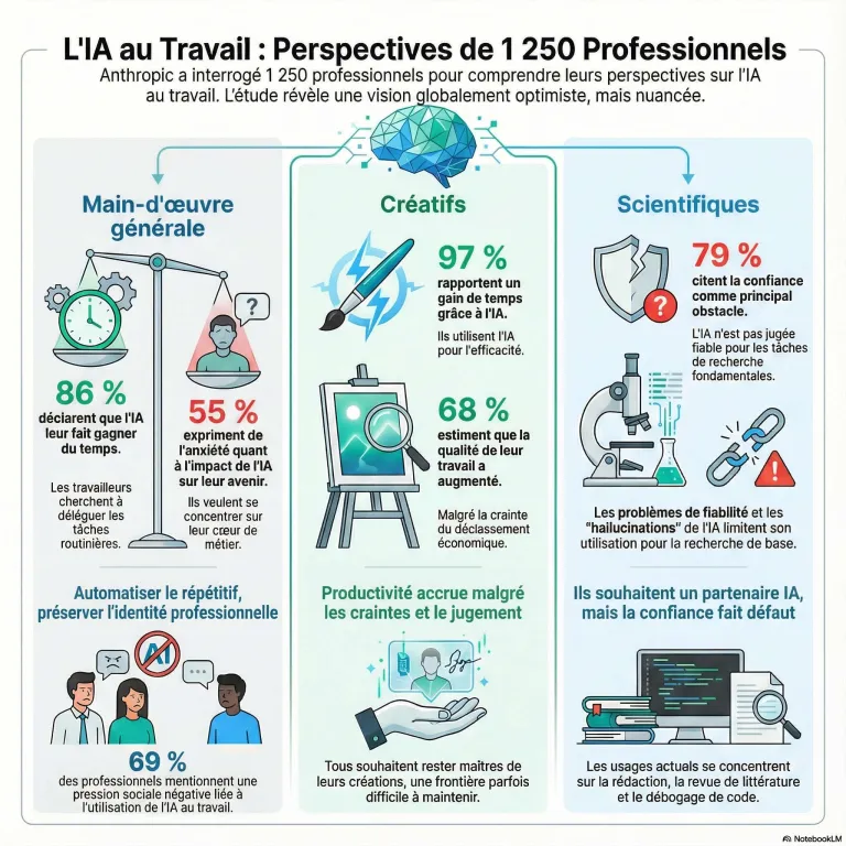 L'IA au Travail : Ce Que Pensent Vraiment les Professionnels
