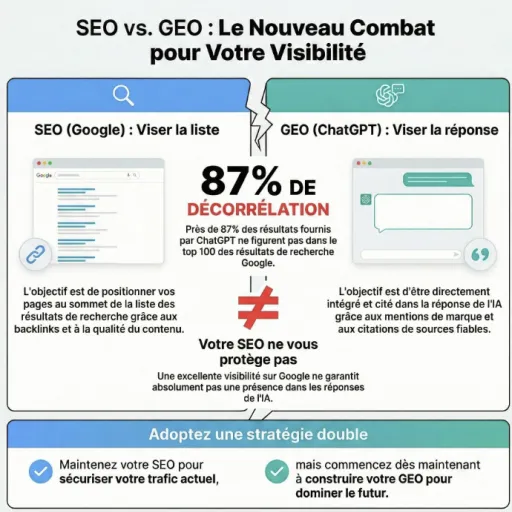 Naviguer entre SEO et GEO : La Quête Incontournable de la Visibilité Numérique