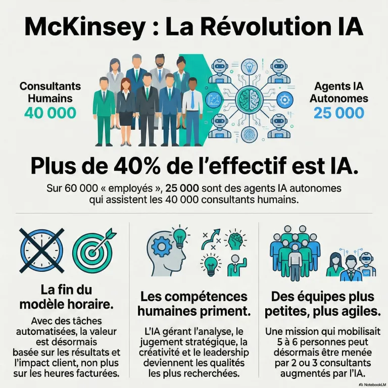 McKinsey compte 25 000 employés IA; Vraiment ?