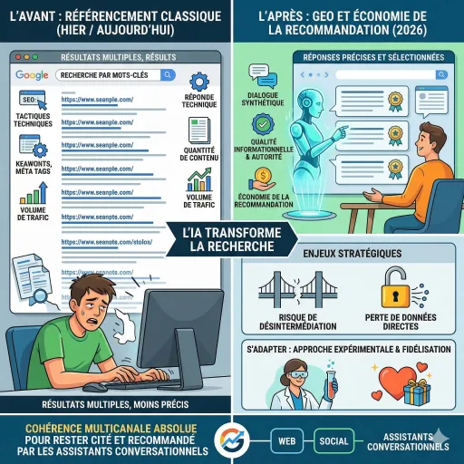 Du SEO au GEO : Pourquoi 2026 marque la fin de la recherche telle que nous la connaissons